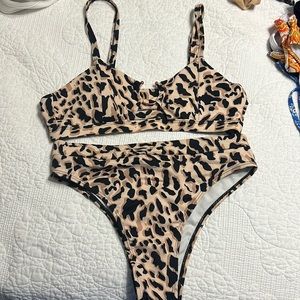 shein high rise bikini